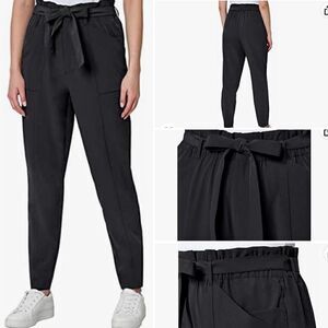 MODERN AMBITION Black Tie Waist Pant